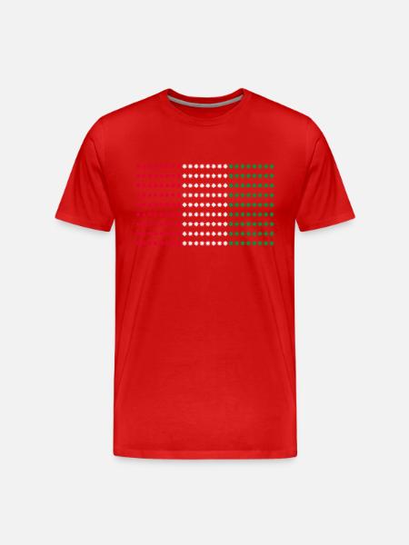 Italian flag - Men's Premium Organic T-Shirt - red