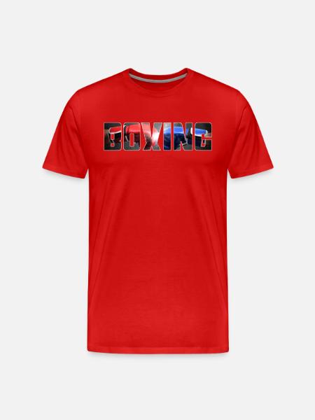 Boxe - T-shirt bio Premium Homme - rouge