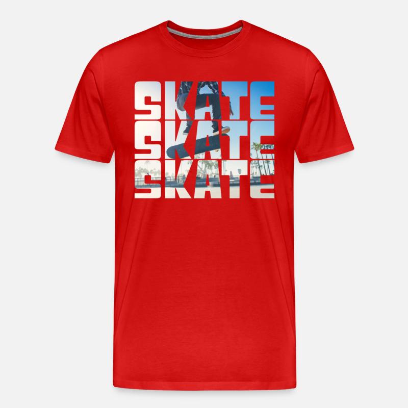Skateboarding - Männer Premium Bio T-Shirt - Rot