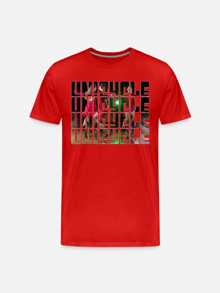 Unicycling - Men's Premium Organic T-Shirt - red