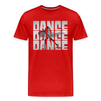 Dance - Men's Premium Organic T-Shirt - red - Front - Damien (186cm)
