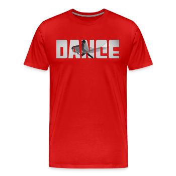 Tanzen - Männer Premium Bio T-Shirt - Rot - Vorne - Damien (186cm)