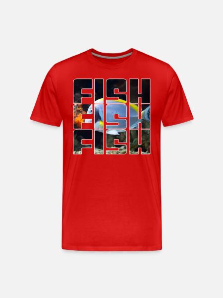 Fish - Men's Premium Organic T-Shirt - red