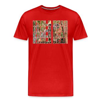Koala Bear - Men's Premium Organic T-Shirt - red - Front - Damien (186cm)