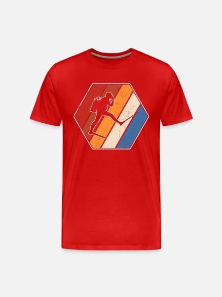 Diving Retro - Men's Premium Organic T-Shirt - red