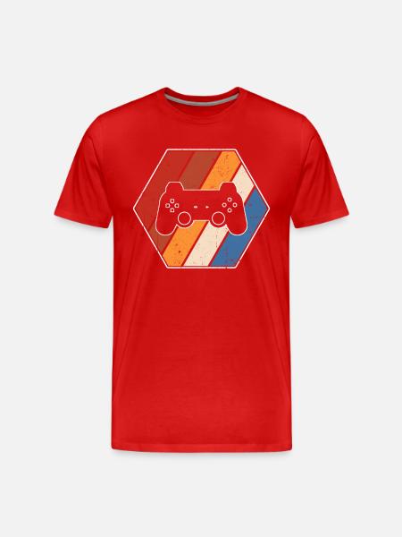 Gaming Retro - Men's Premium Organic T-Shirt - red