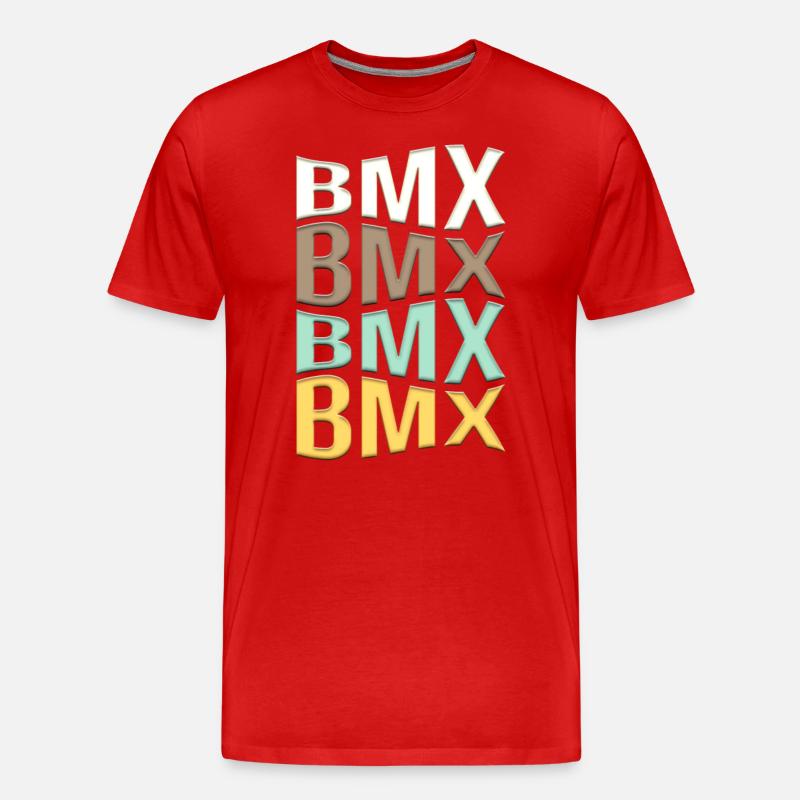 BMX - Männer Premium Bio T-Shirt - Rot