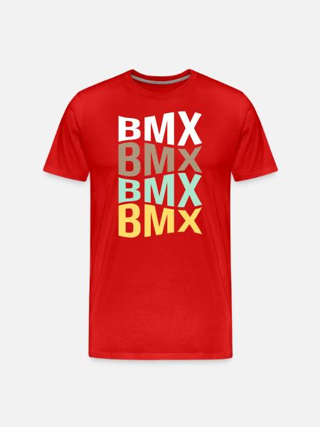 BMX - Männer Premium Bio T-Shirt - Rot
