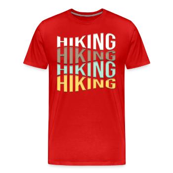 Wander - Men's Premium Organic T-Shirt - red - Front - Damien (186cm)