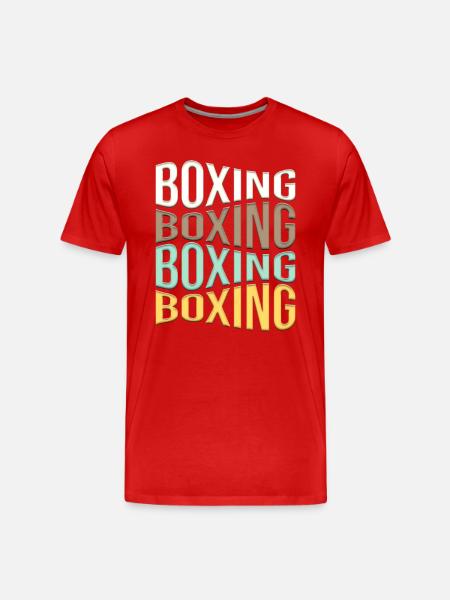 Boxing - Men's Premium Organic T-Shirt - red