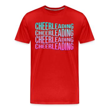 cheerleading - Men's Premium Organic T-Shirt - red - Front - Damien (186cm)