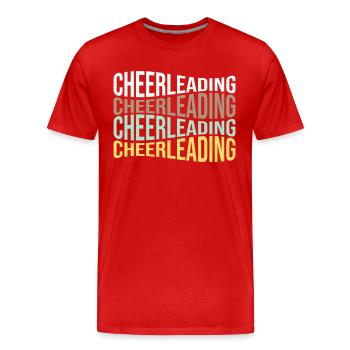 cheerleading - Men's Premium Organic T-Shirt - red - Front - Damien (186cm)