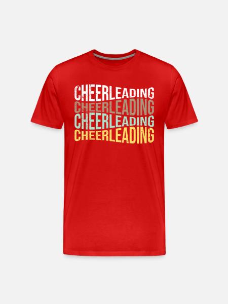 cheerleading - Männer Premium Bio T-Shirt - Rot