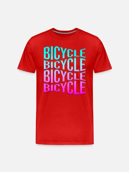 Bicycle - Men's Premium Organic T-Shirt - red