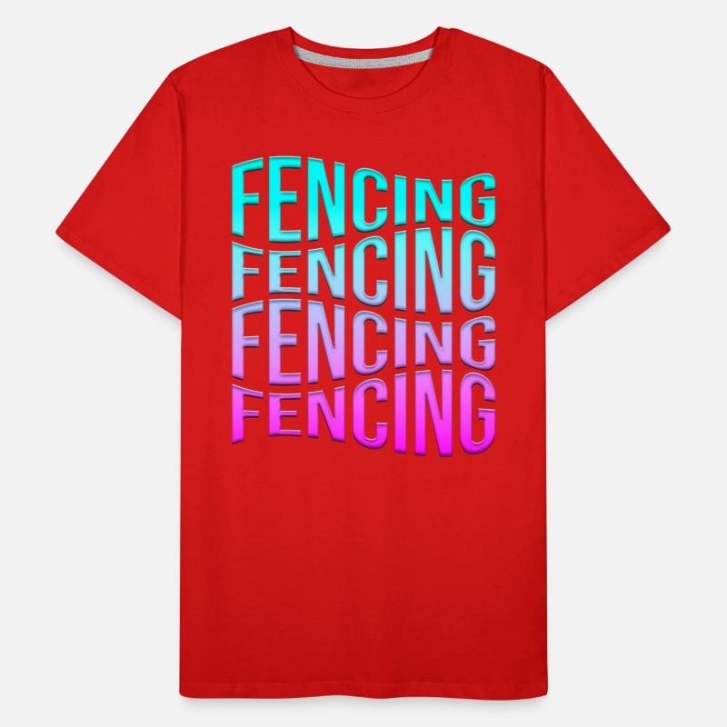 Fencing Men's Premium Organic T-Shirt