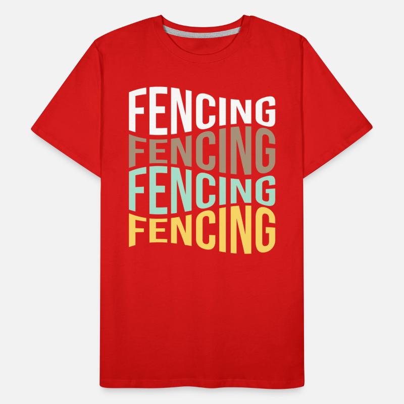 Fencing Men's Premium Organic T-Shirt