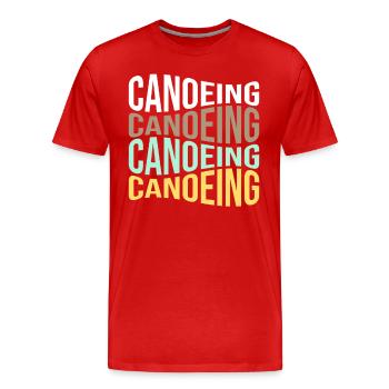 Kanusport - Männer Premium Bio T-Shirt - Rot - Vorne - Damien (186cm)