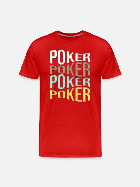 poker - Men's Premium Organic T-Shirt - red