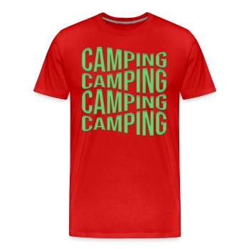 camp - T-shirt bio Premium Homme - rouge - Devant - Damien (186cm)