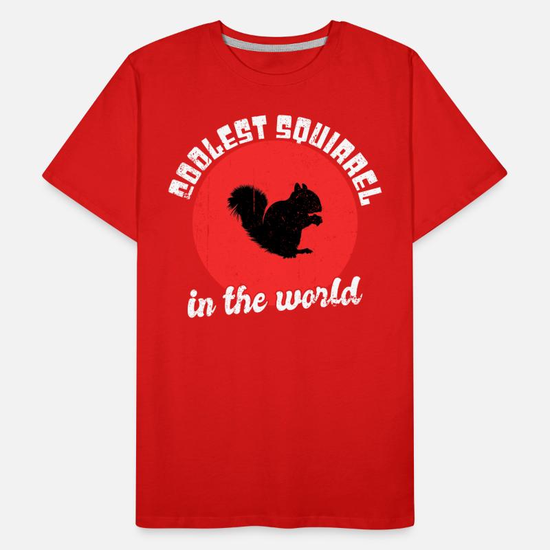 Cooles Eichhörnchen Spruch Männer Premium Bio T-Shirt