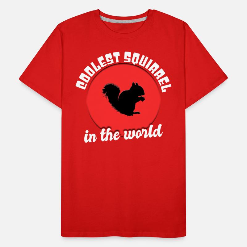 Cool squirrel saying Men's Premium Organic T-Shirt