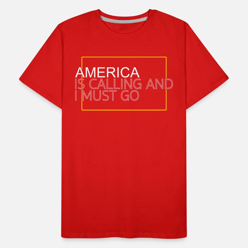 America Saying Men's Premium Organic T-Shirt