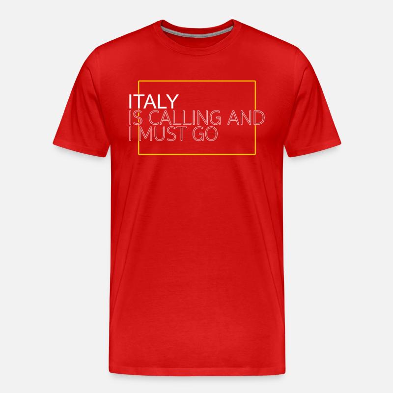 Italien Spruch - Männer Premium Bio T-Shirt - Rot