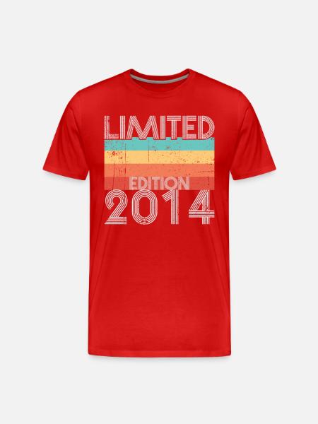 Limited Edition Retro 2014 - Men's Premium Organic T-Shirt - red