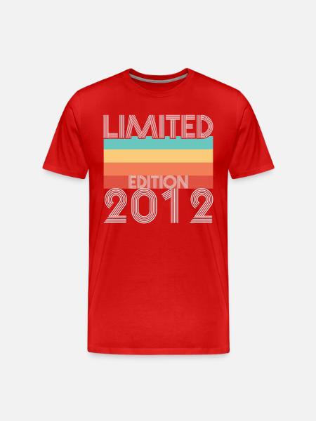 Limited Edition Retro 2012 - Men's Premium Organic T-Shirt - red