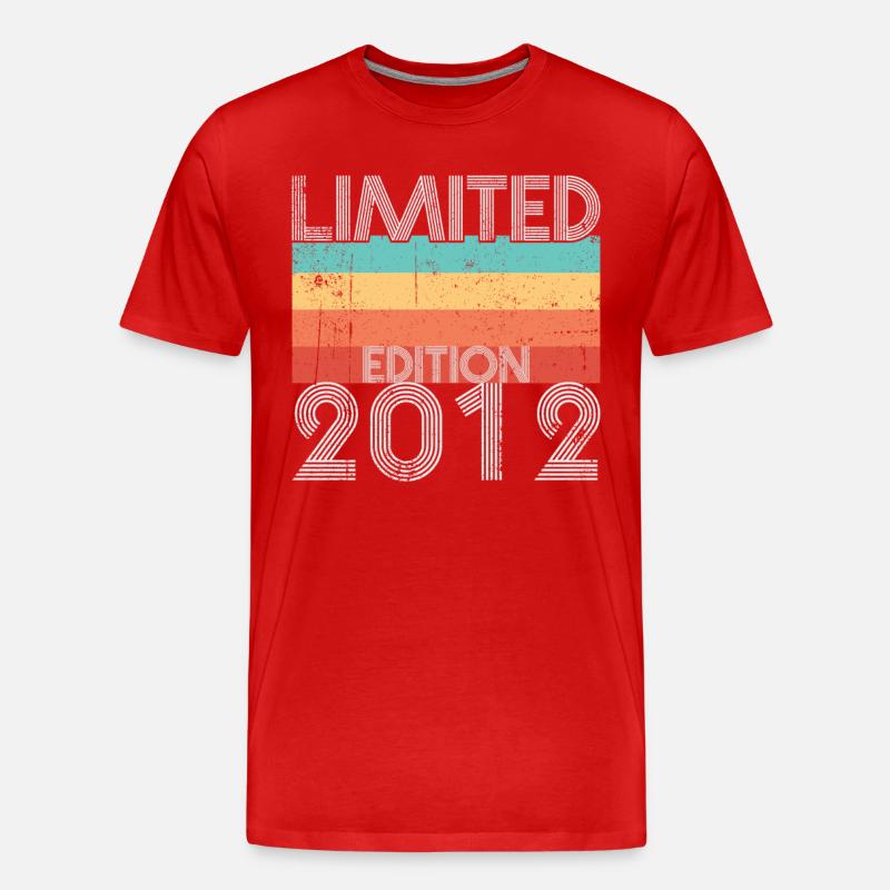 Limited Edition Retro 2012 - Männer Premium Bio T-Shirt - Rot