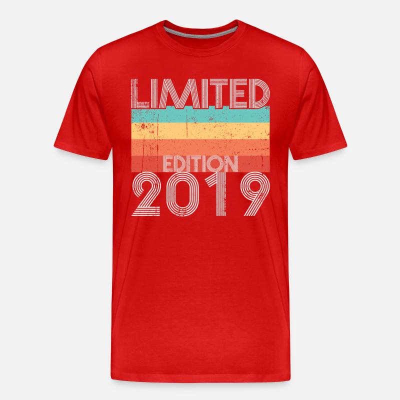 Limited Edition Retro 2019 - Männer Premium Bio T-Shirt - Rot
