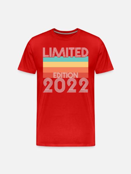 Limited Edition Retro 2022 - Men's Premium Organic T-Shirt - red