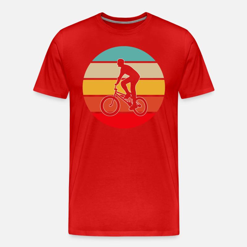 BMX rétro - T-shirt bio Premium Homme - rouge