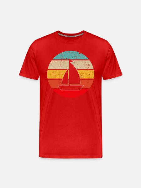 Sailing Retro - Men's Premium Organic T-Shirt - red
