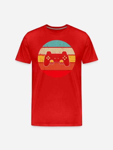 Gaming Retro - Men's Premium Organic T-Shirt - red