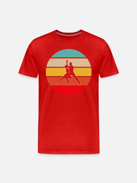 Dancing Retro - Men's Premium Organic T-Shirt - red