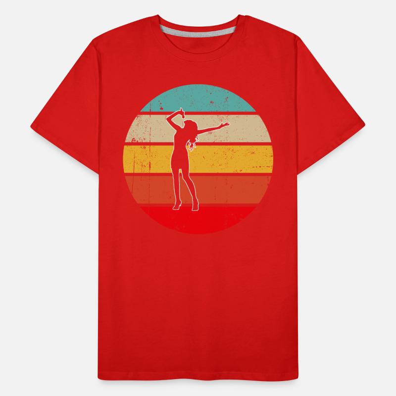 Singen Retro Männer Premium Bio T-Shirt