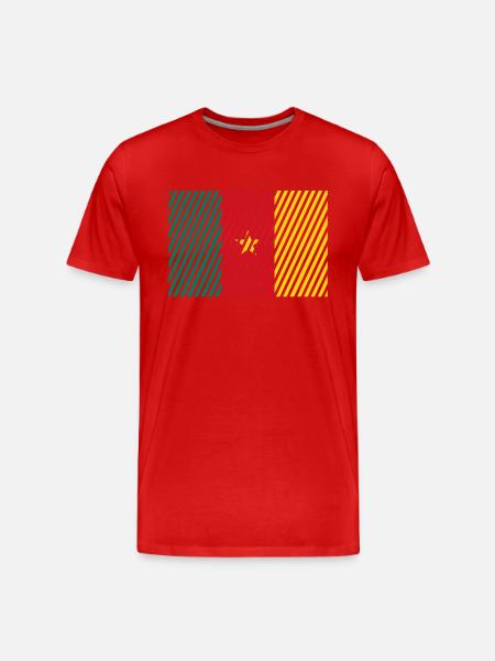 Cameroon flag - Men's Premium Organic T-Shirt - red