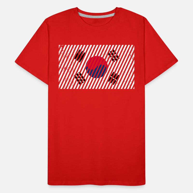 Drapeau sud-coréen T-shirt bio Premium Homme