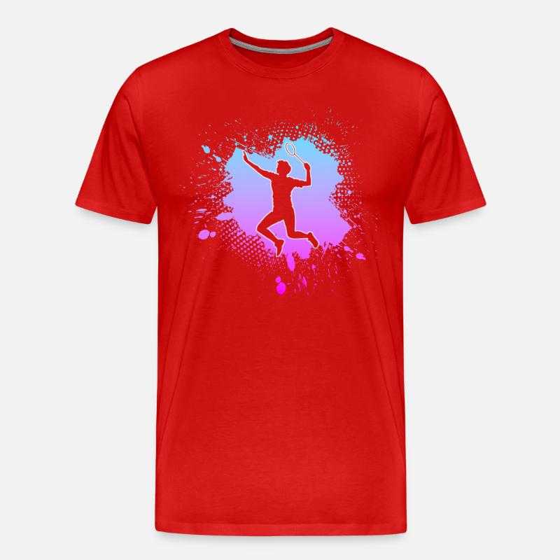 Badminton - T-shirt bio Premium Homme - rouge