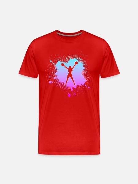 cheerleading - Men's Premium Organic T-Shirt - red