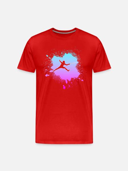 Fencing - Men's Premium Organic T-Shirt - red