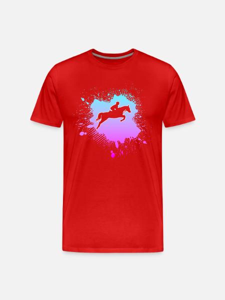 Equitation - Men's Premium Organic T-Shirt - red