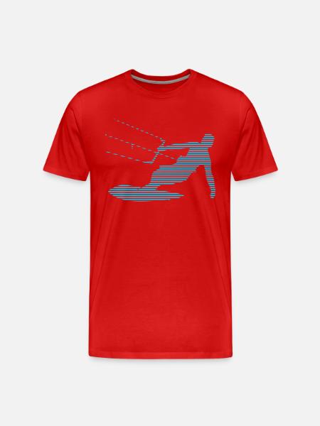 Kite Surfing - Men's Premium Organic T-Shirt - red