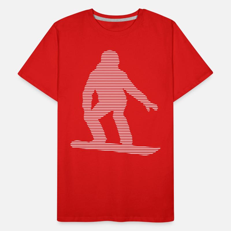 Snowboarding Men's Premium Organic T-Shirt