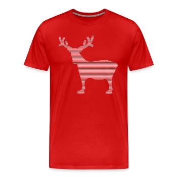 Élan - T-shirt bio Premium Homme - rouge - Devant - Damien (186cm)