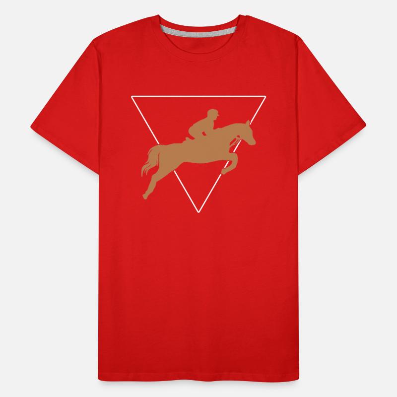 Équitation T-shirt bio Premium Homme