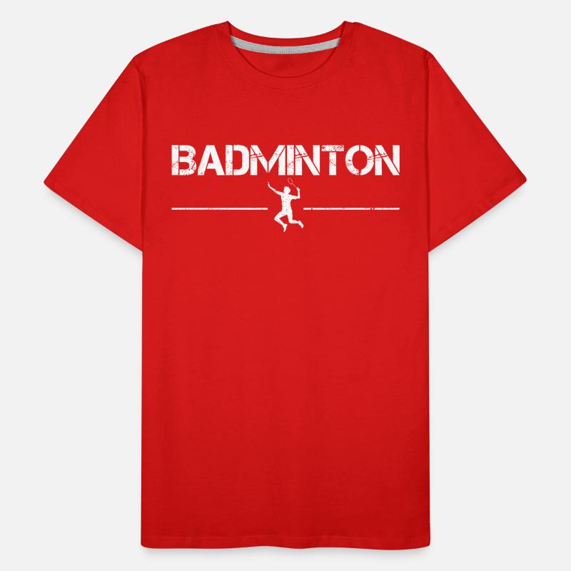 Badminton Männer Premium Bio T-Shirt
