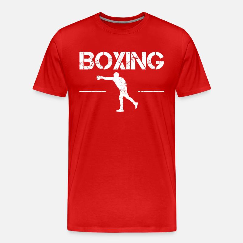 Boxen - Männer Premium Bio T-Shirt - Rot