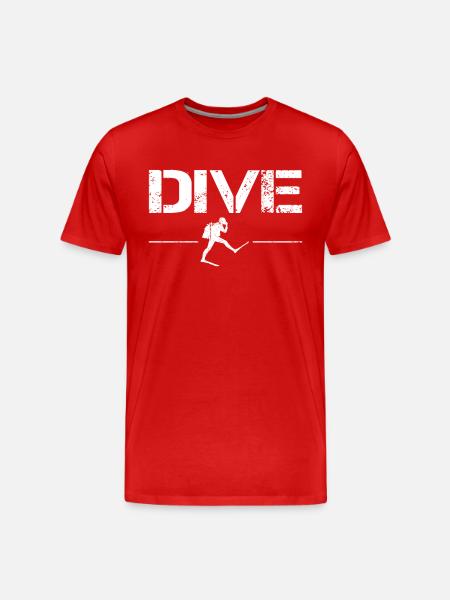 plonger - T-shirt bio Premium Homme - rouge